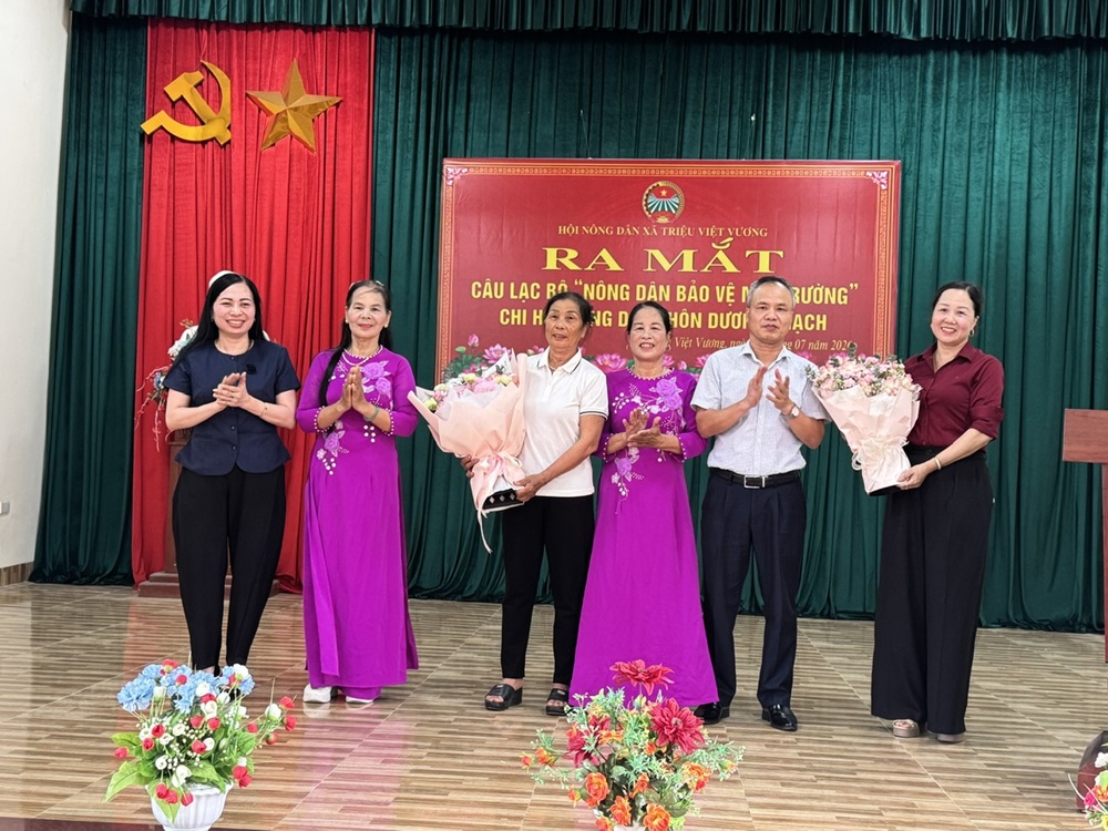 HỘI NÔNG DÂN XÃ TRIỆU VIỆT VƯƠNG: RA MẮT CÂU LẠC BỘ “NÔNG DÂN BẢO VỆ MÔI TRƯỜNG”